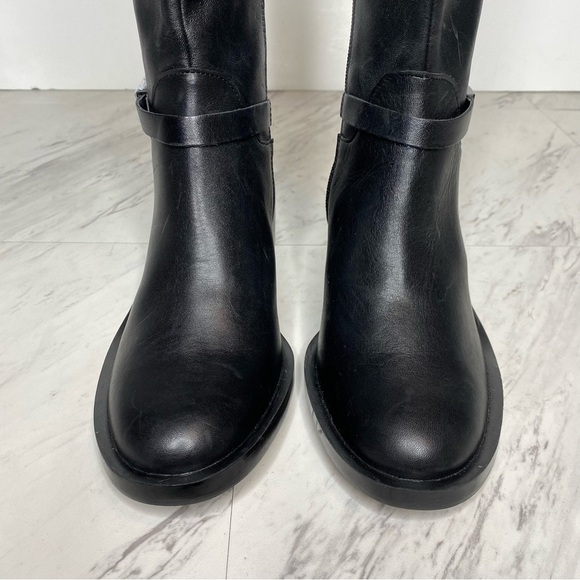 New! Linea Paolo Kamile Black Wide Calf Riding Boot 6M - Picture 12 of 15